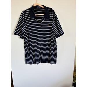 90s Polo Ralph Lauren Golf Shirt Classic Fit Striped Short Sleeve Mens Sz‎ XXL